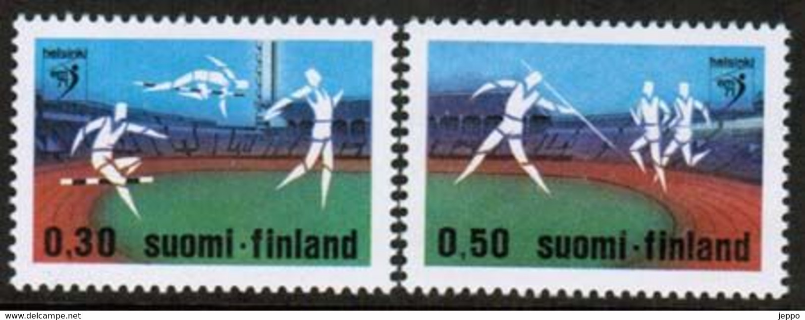 1971 Finland European Athletic Shampionships Complete Set MNH. - Unused Stamps