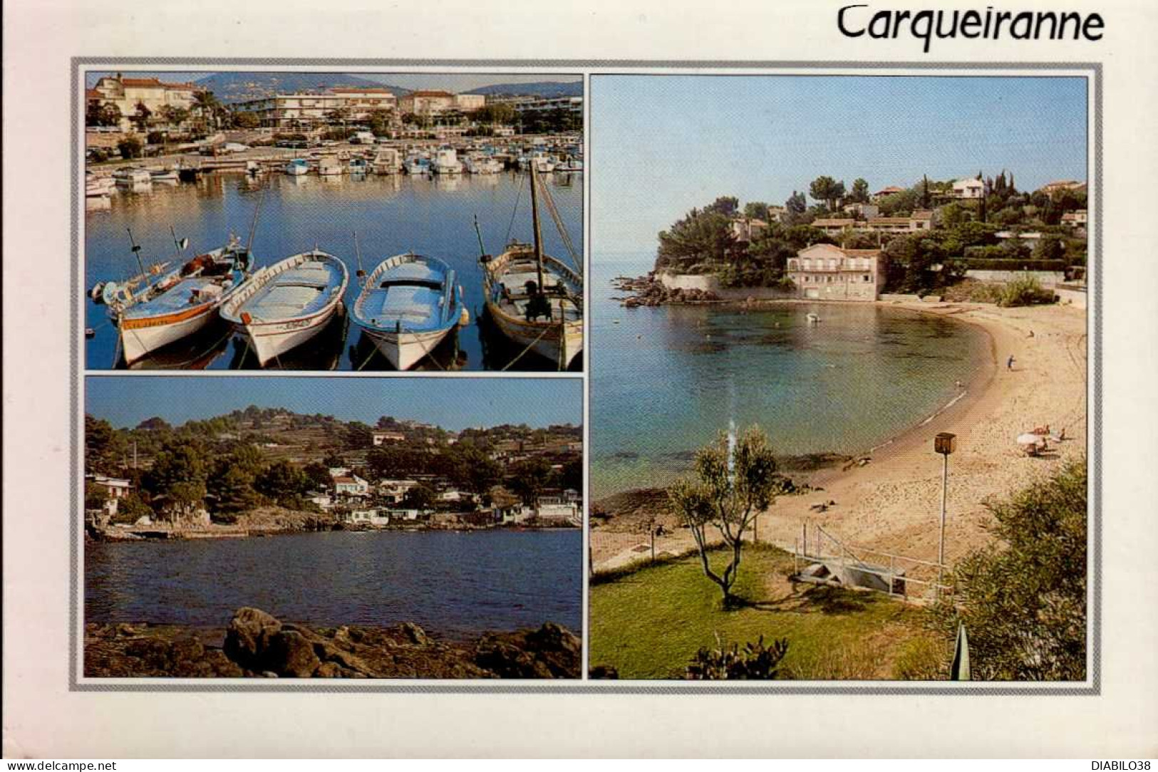 CARQUEIRANNE   ( VAR )    LE PORT DES SALETTES. COUPEREAU . PLAGE DU PRADON - Carqueiranne