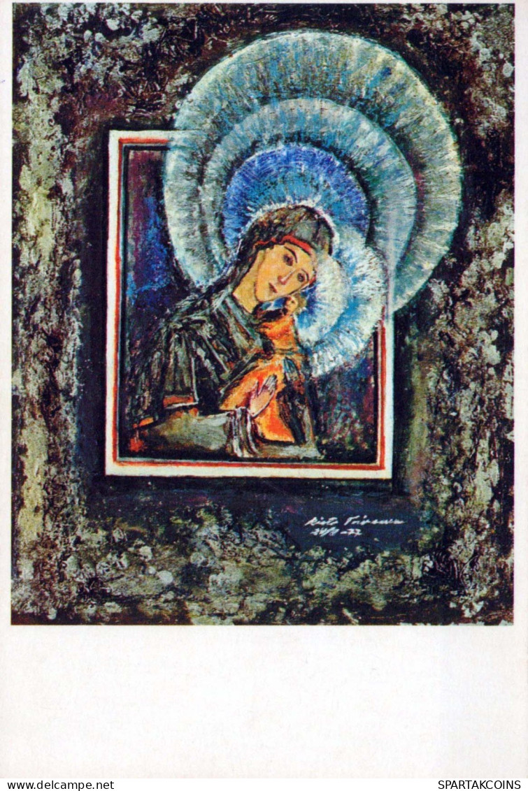 Virgen Mary Madonna Baby JESUS Religion Vintage Postcard CPSM #PBQ143.A - Vergine Maria E Madonne