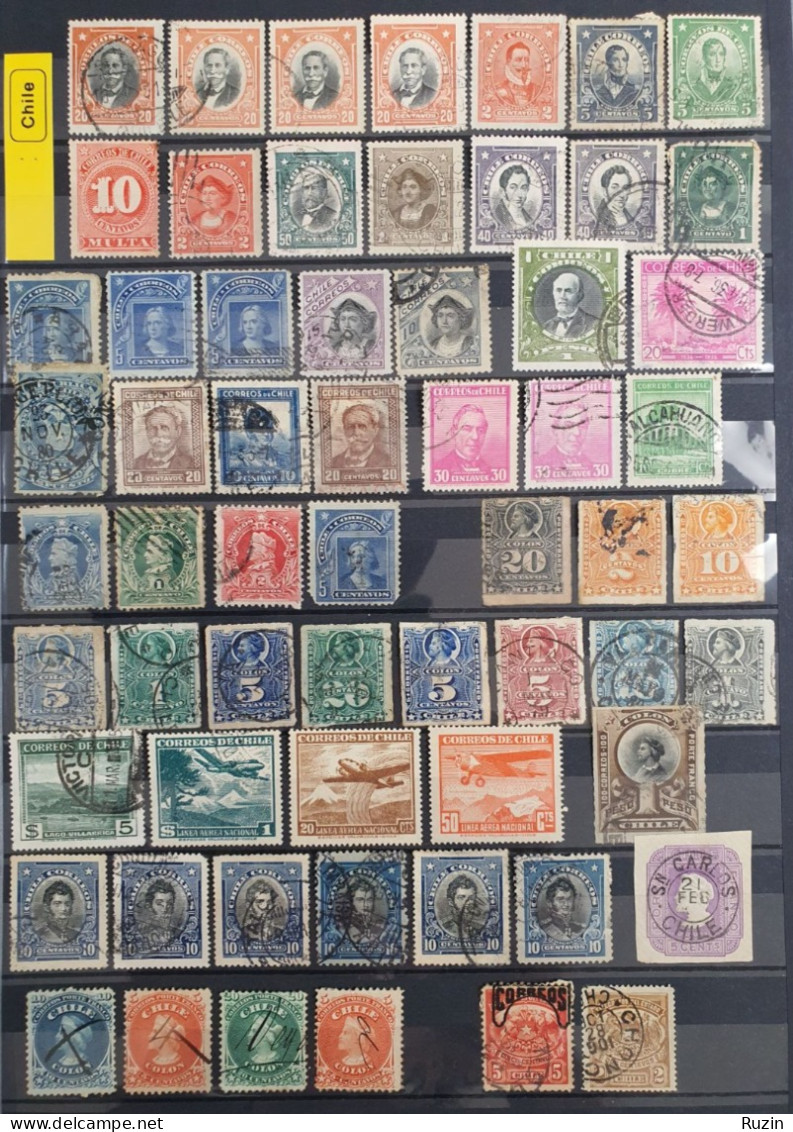 Chile Stamps Collection - Verzamelingen (zonder Album)