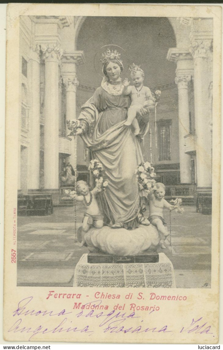 FERRARA -CHIESA DI S.DOMENICO -MADONNA DEL ROSARIO - Ferrara