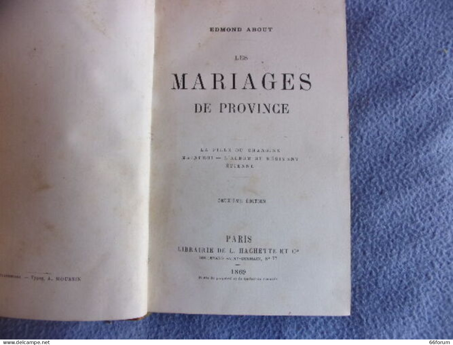 Les Mariages De Province - 1801-1900