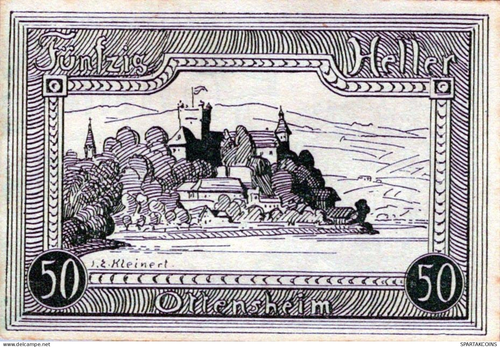 50 HELLER 1920 Stadt OTTENSHEIM Oberösterreich Österreich Notgeld Papiergeld Banknote #PG617 - [11] Emissioni Locali