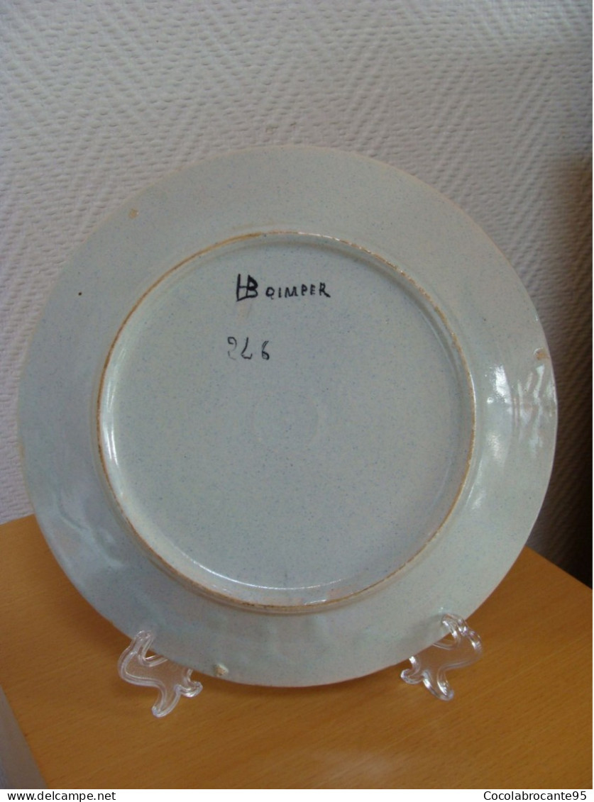 Assiette HB Quimper - Plates