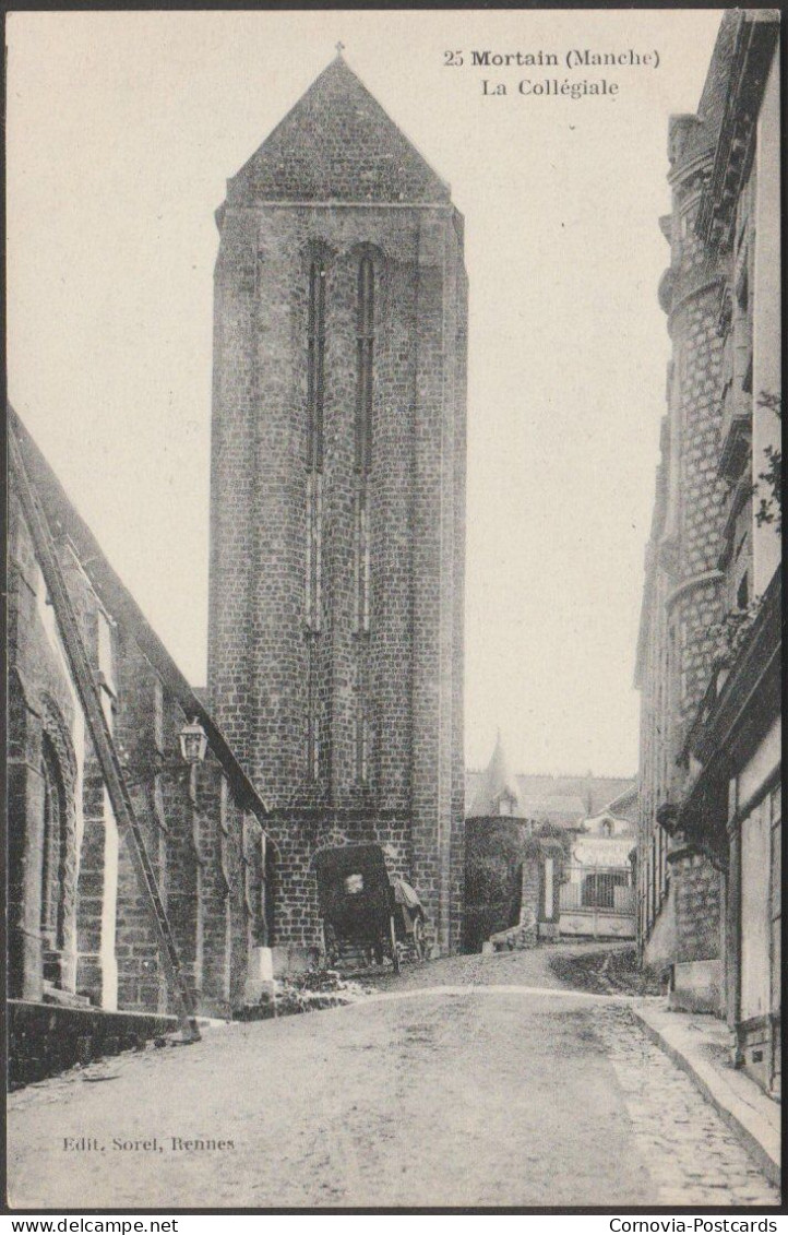 La Collégiale, Mortain, Manche, C.1910 - Sorel CPA - Other & Unclassified