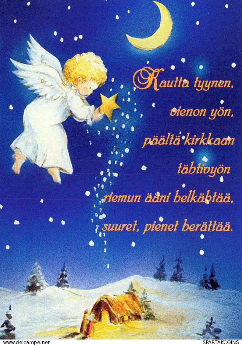 ANGEL CHRISTMAS Holidays Vintage Postcard CPSM #PAH980.GB - Anges