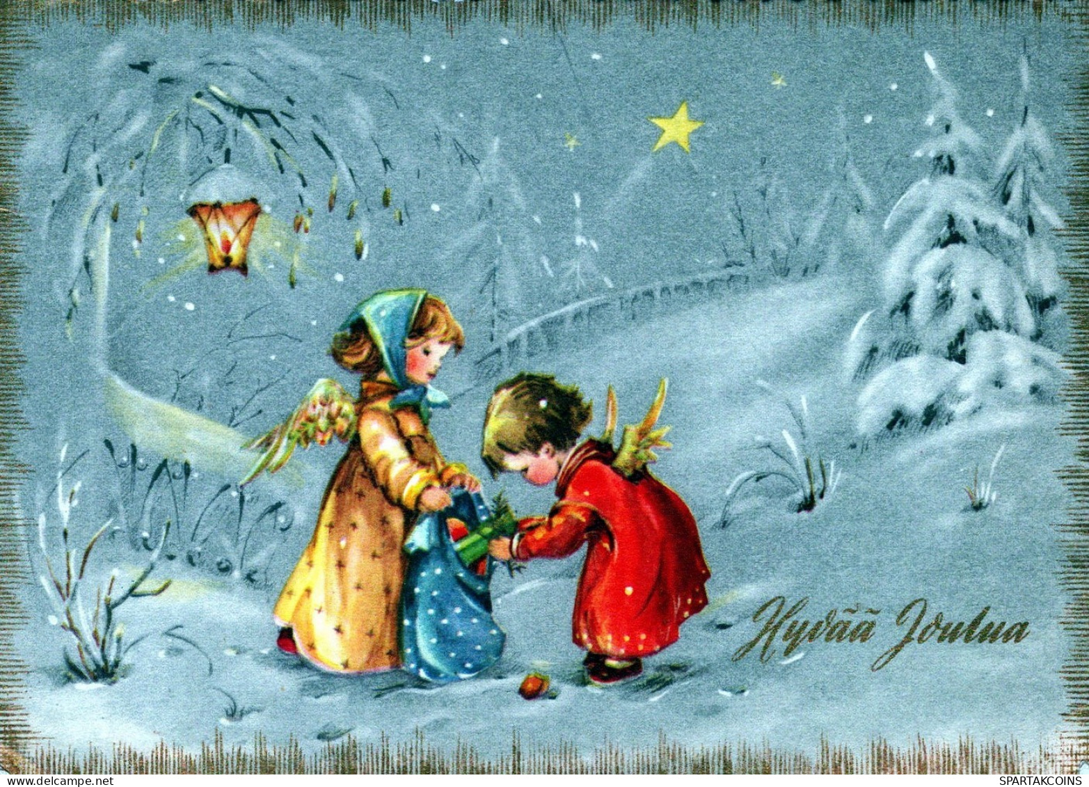 ANGEL CHRISTMAS Holidays Vintage Postcard CPSM #PAH485.GB - Engel