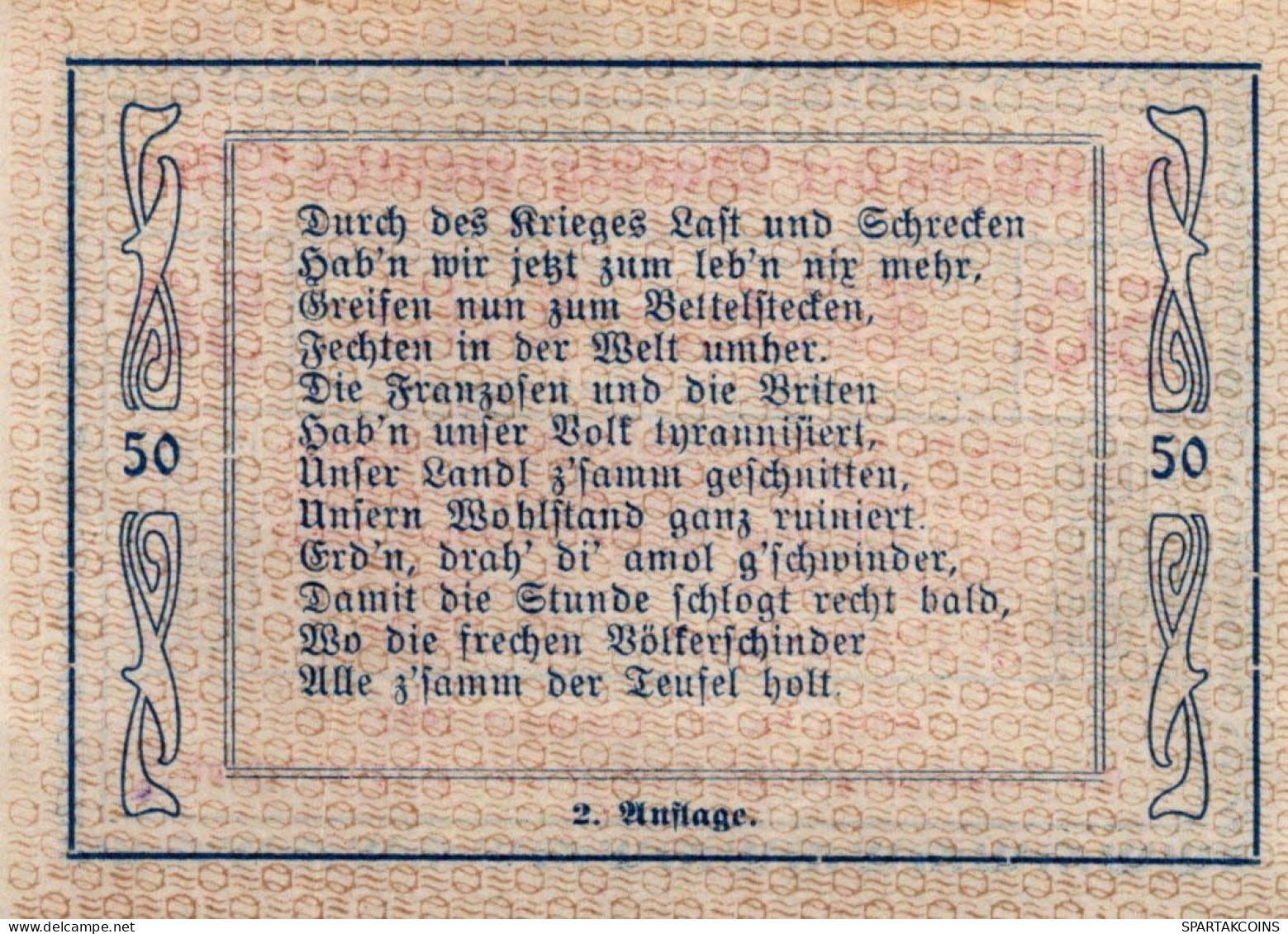 50 HELLER 1920 Stadt VITIS Niedrigeren Österreich UNC Österreich Notgeld Banknote #PH395 - [11] Emisiones Locales