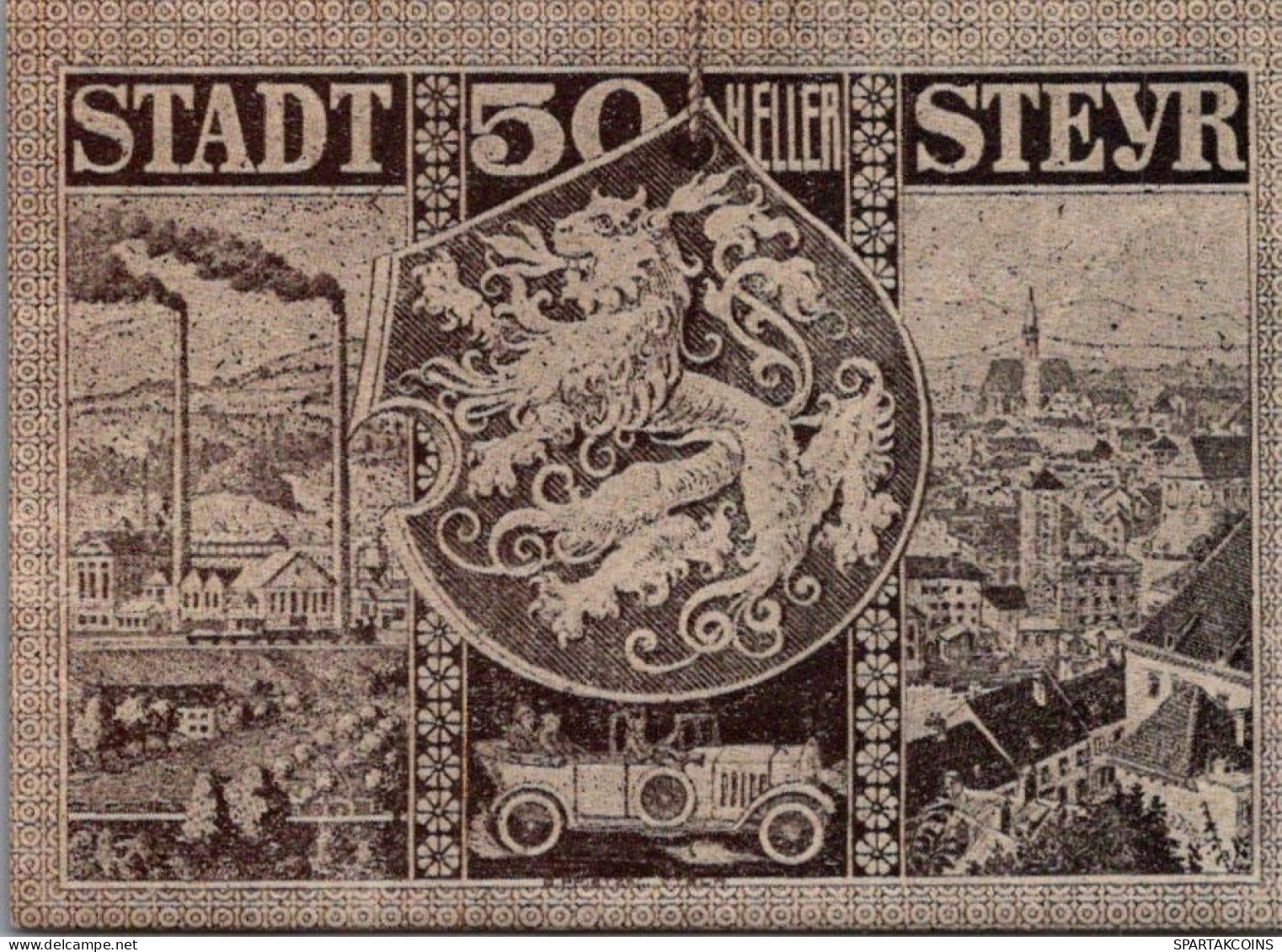 50 HELLER 1920 Stadt STEYR Oberösterreich Österreich Notgeld Banknote #PE857 - [11] Emisiones Locales