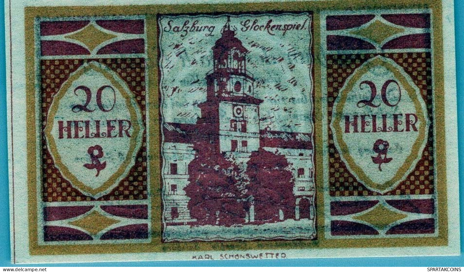 50 HELLER 1920 Stadt SALZBURG Salzburg Österreich Notgeld Banknote #PJ264 - [11] Emisiones Locales