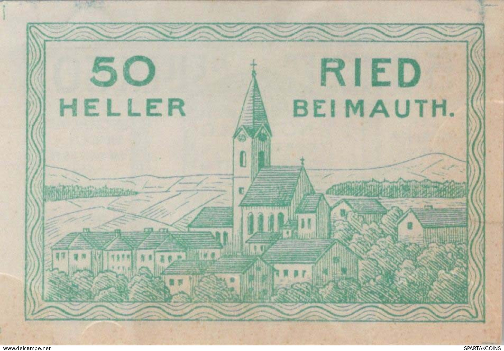 50 HELLER 1920 Stadt Ried Bei Mauthausen Österreich Notgeld Banknote #PD978 - [11] Emissioni Locali