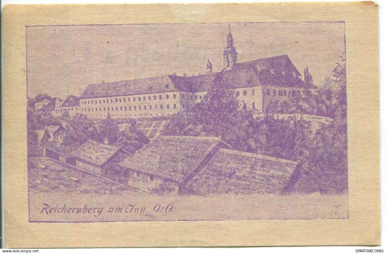 50 HELLER 1920 Stadt REICHERSBERG Oberösterreich Österreich Notgeld Papiergeld Banknote #PL728 - [11] Emisiones Locales