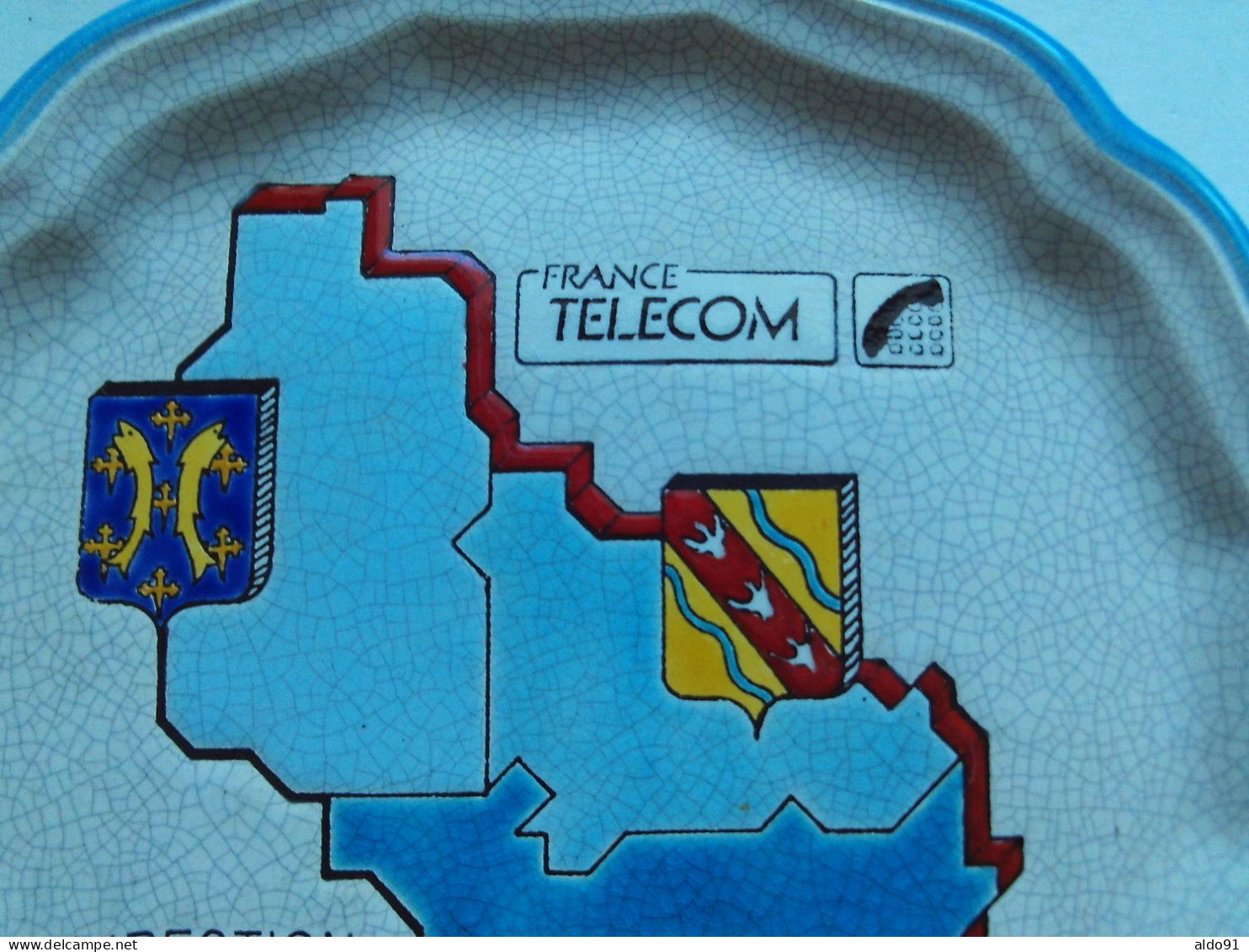 (Emaux De LONGWY) - Assiette Commémorative - FRANCE TELECOM -Direction De NANCY - 10/10/1992 à Pont à Mousson - Longwy (FRA)