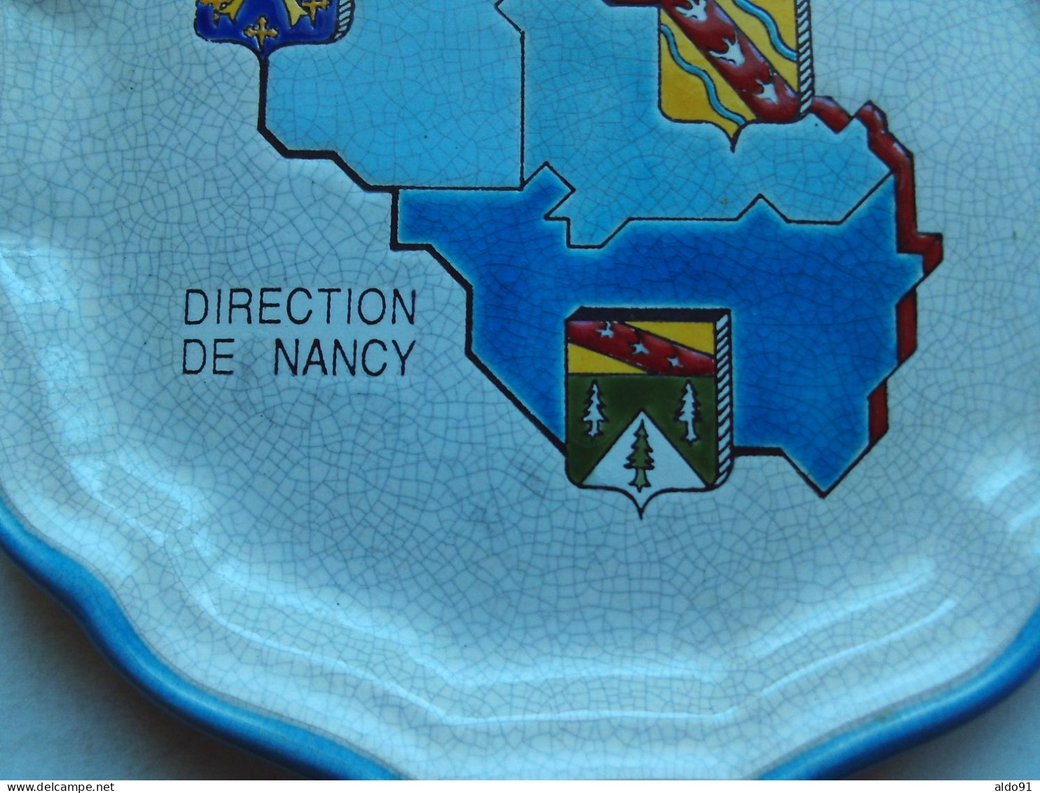 (Emaux De LONGWY) - Assiette Commémorative - FRANCE TELECOM -Direction De NANCY - 10/10/1992 à Pont à Mousson - Longwy (FRA)