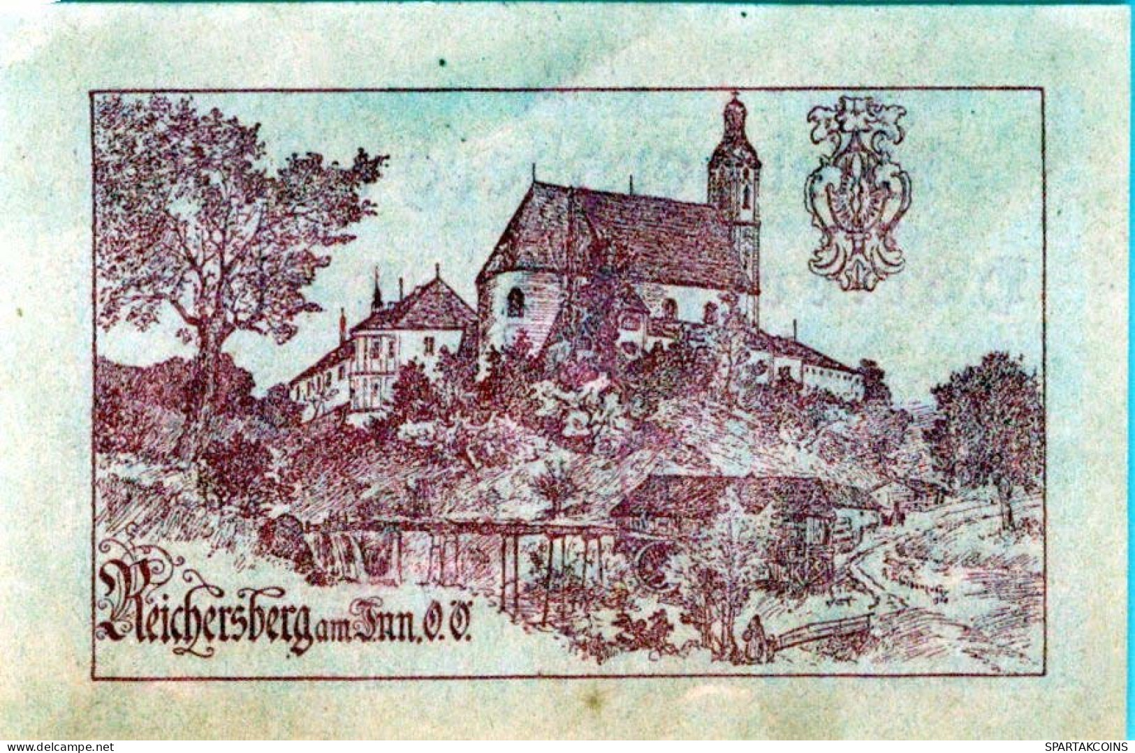 50 HELLER 1920 Stadt REICHERSBERG Oberösterreich Österreich Notgeld #PE536 - Lokale Ausgaben