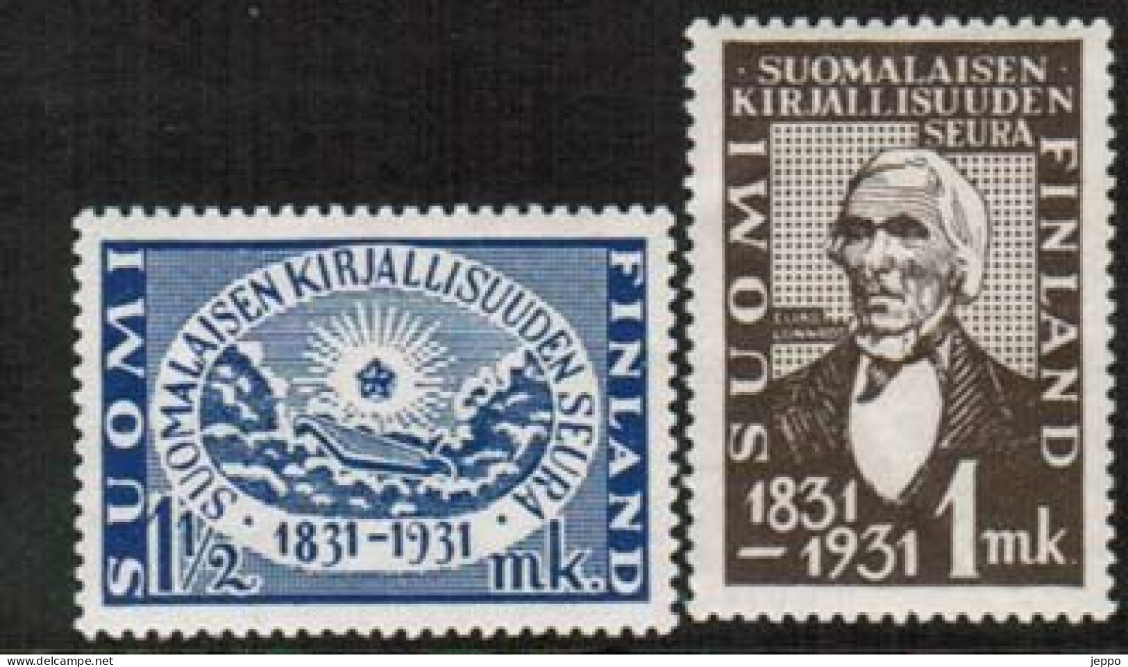 1931 Finland Finnish Literary Society Complete Set MNH. - Ongebruikt