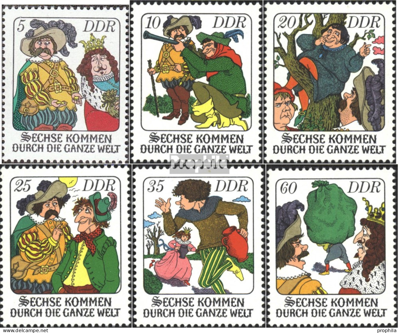 DDR 2281-2286 (kompl.Ausgabe) Postfrisch 1977 Märchen - Nuovi