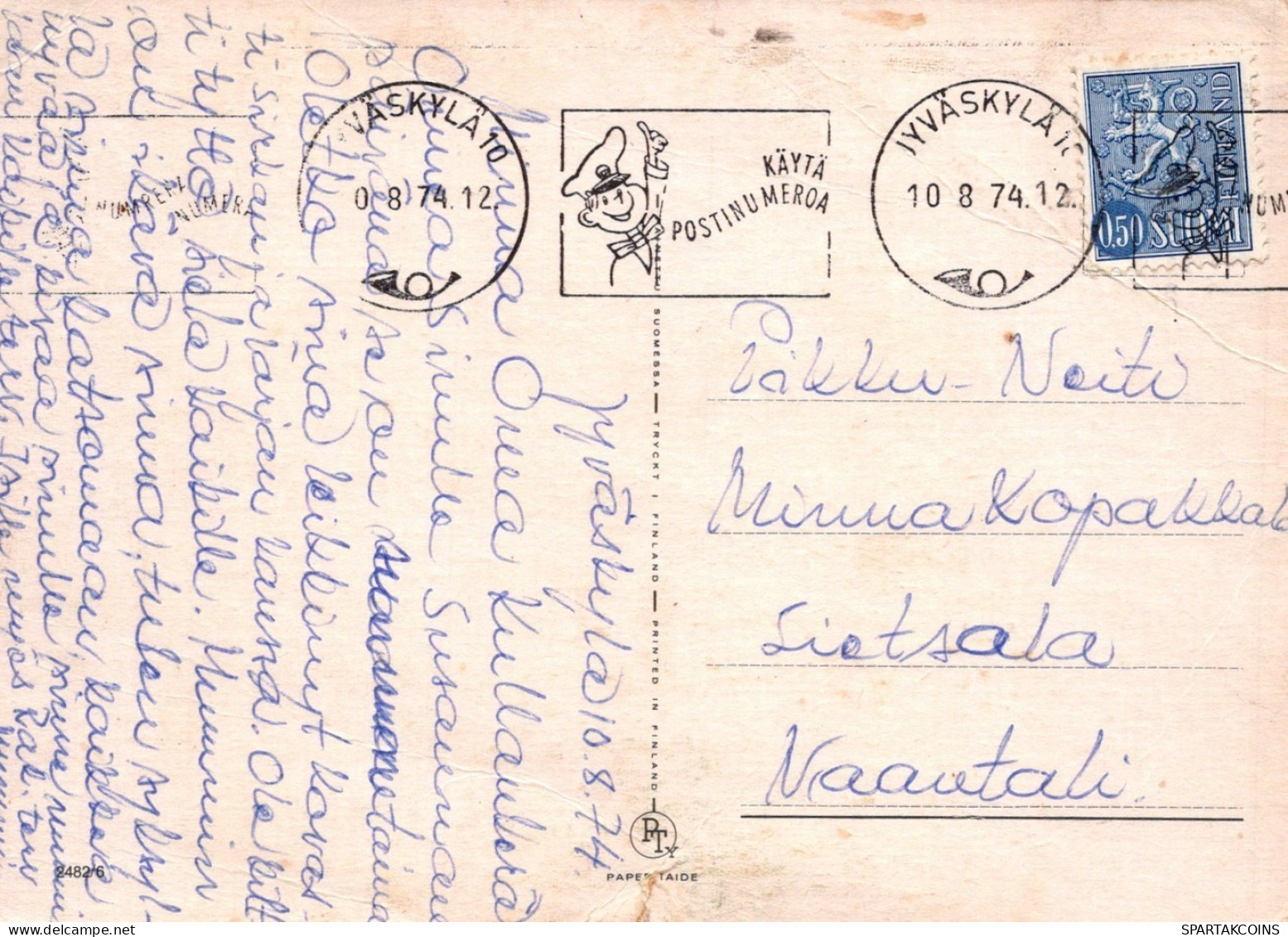 PERRO Animales Vintage Tarjeta Postal CPSM #PAN785.ES - Hunde