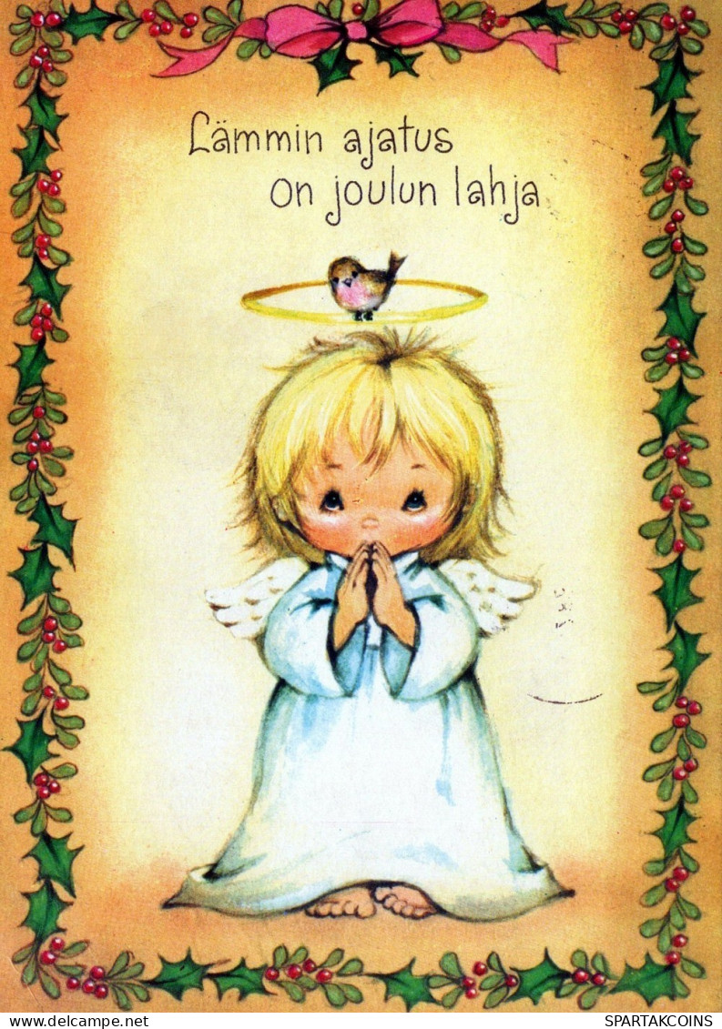 ÁNGEL NAVIDAD Vintage Tarjeta Postal CPSM #PAJ305.ES - Anges