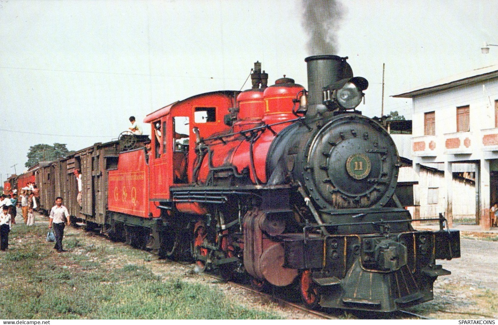 TREN TRANSPORTE Ferroviario Vintage Tarjeta Postal CPSMF #PAA651.ES - Trenes