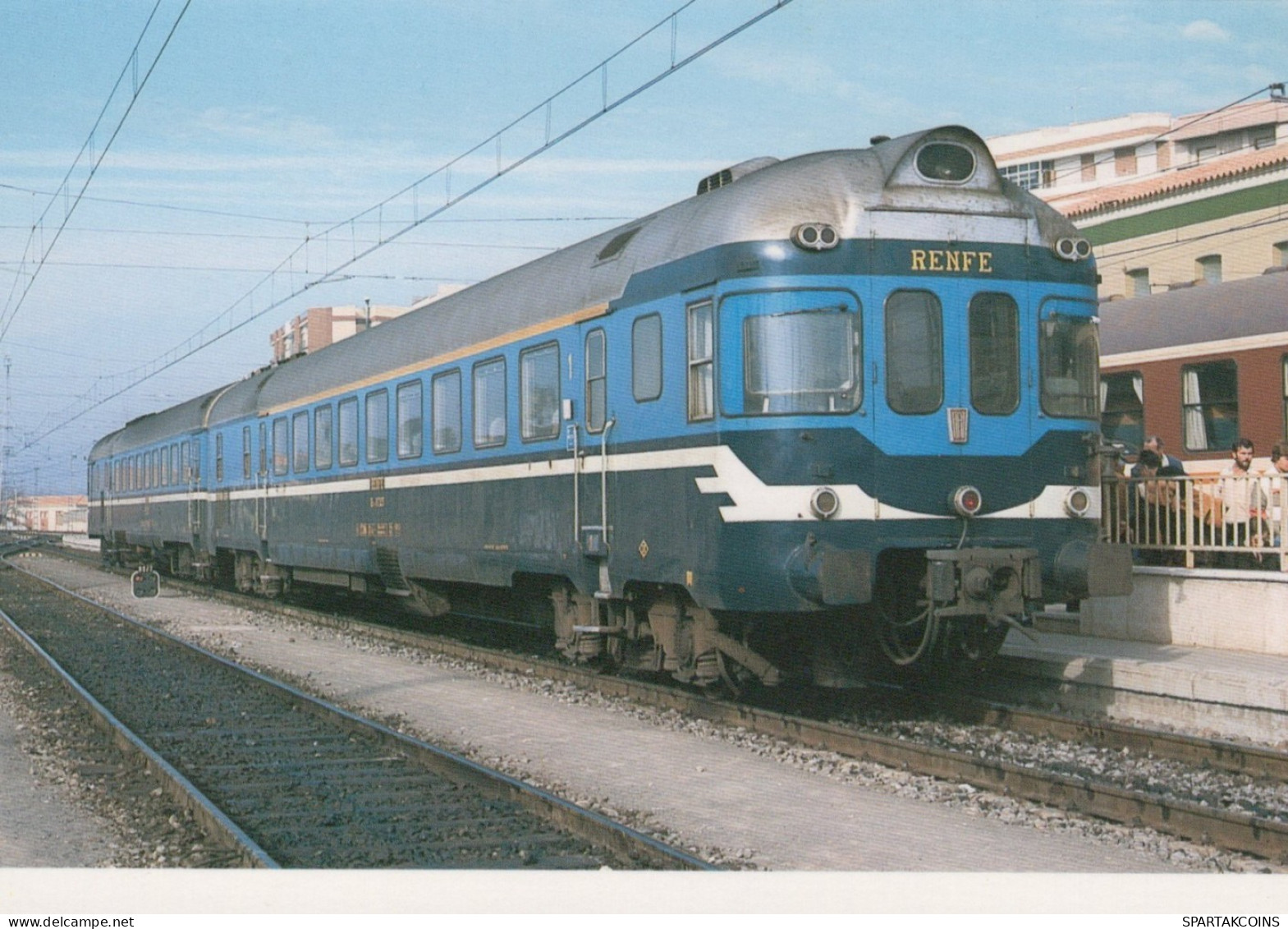 TREN TRANSPORTE Ferroviario Vintage Tarjeta Postal CPSM #PAA719.ES - Trenes