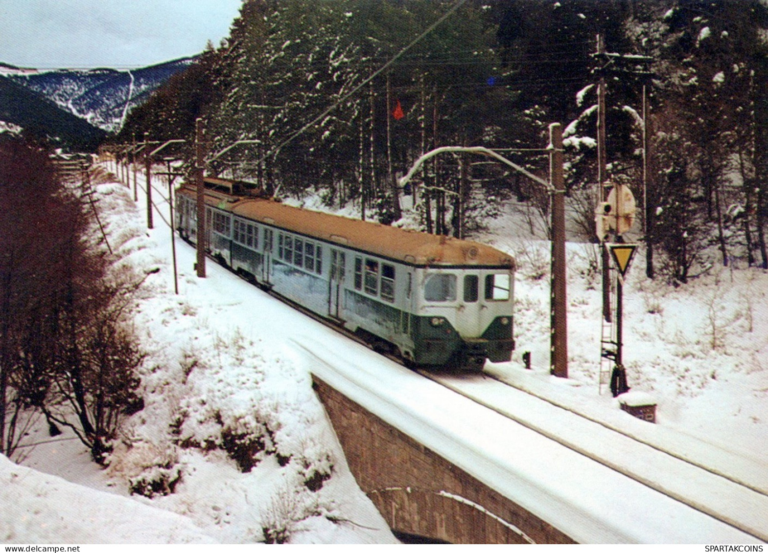 TREN TRANSPORTE Ferroviario Vintage Tarjeta Postal CPSM #PAA783.ES - Trenes