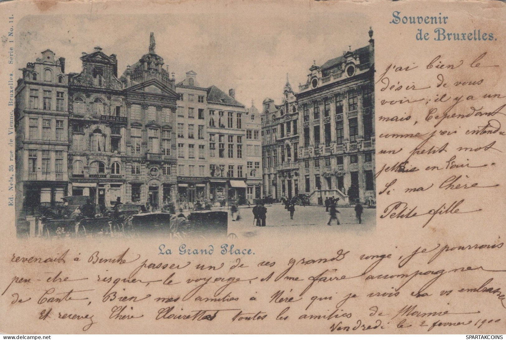 BELGIUM BRUSSELS Postcard CPA #PAD891.GB - Bruxelles-ville