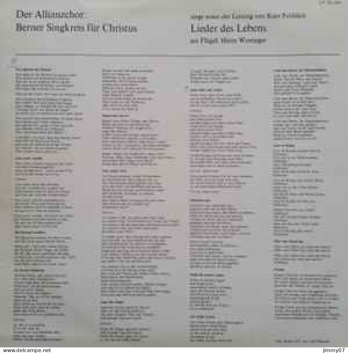 Berner Singkreis Für Christus - Lieder Des Lebens (LP, Album) - Klassiekers