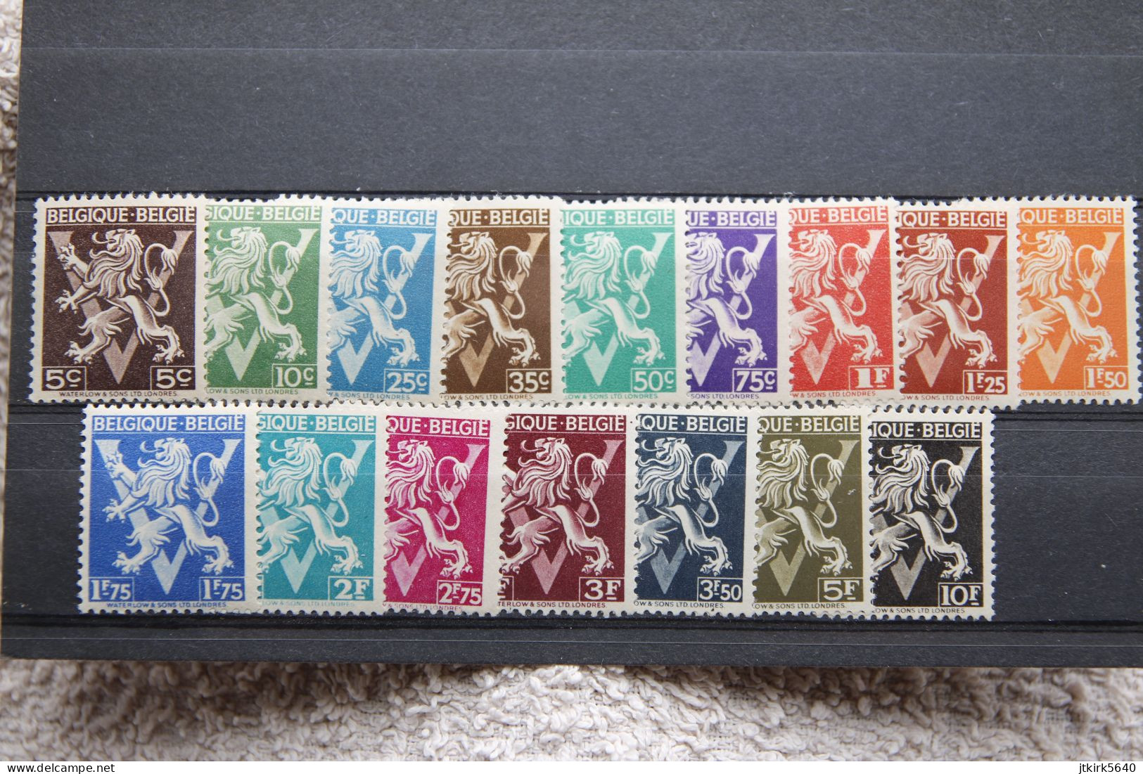 Série V De Londres (COB/OBP 674/689, MNH**) 1944. - Unused Stamps