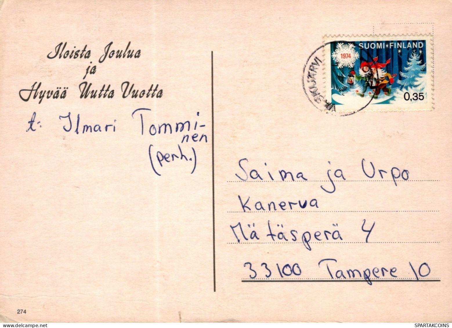 ANGE NOËL Vintage Carte Postale CPSM #PAH425.FR - Anges