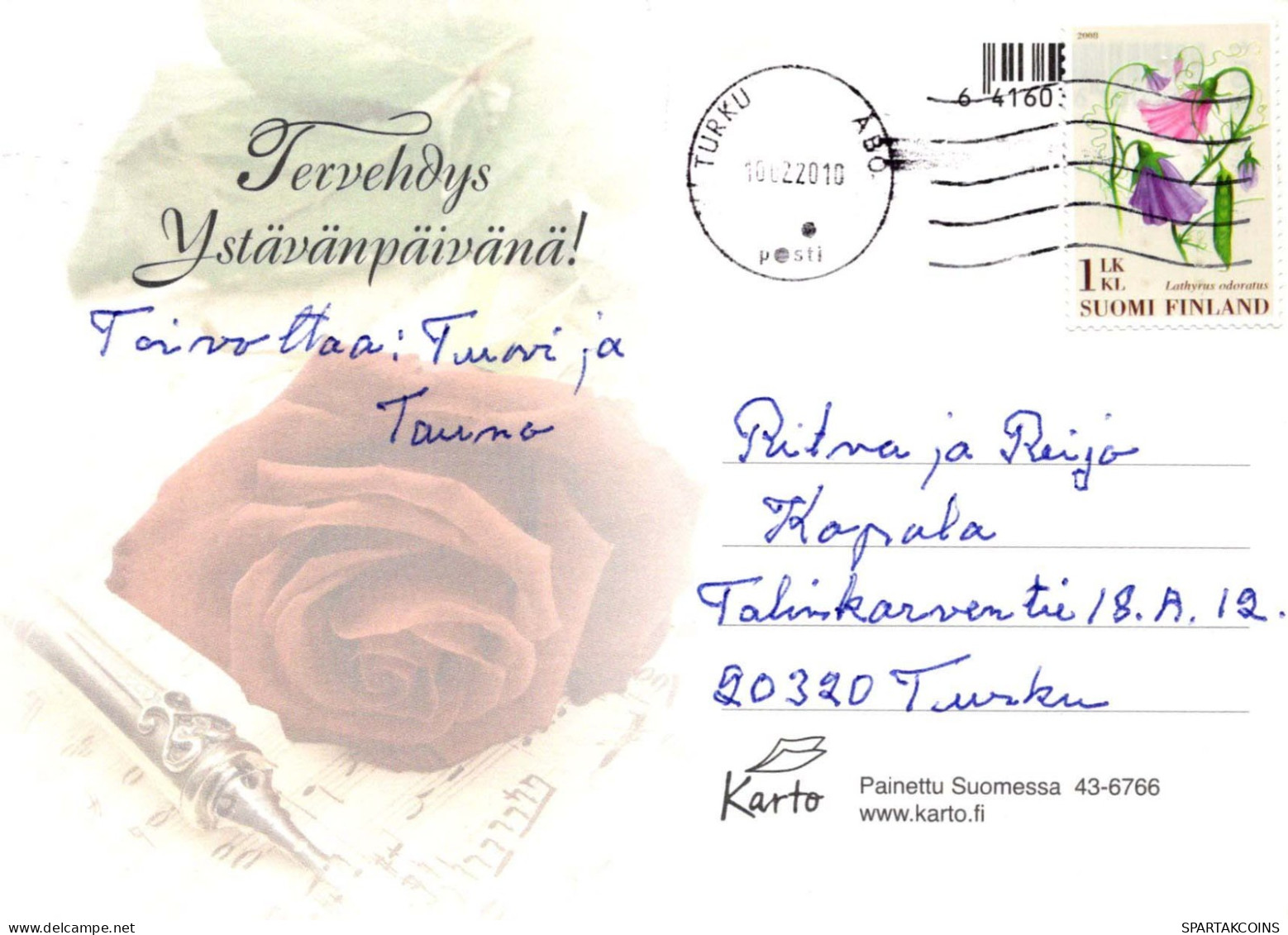 FLORES Vintage Tarjeta Postal CPSM #PBZ899.ES - Flores