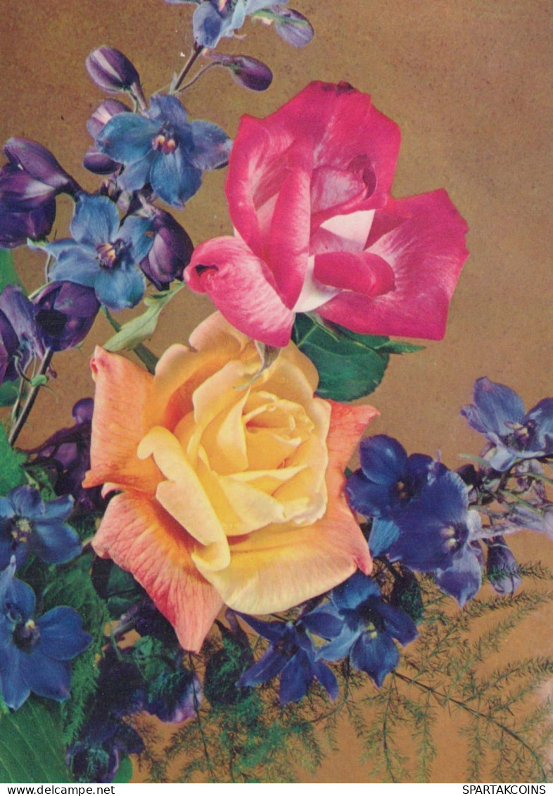 FLORES Vintage Tarjeta Postal CPSM #PBZ355.ES - Fleurs