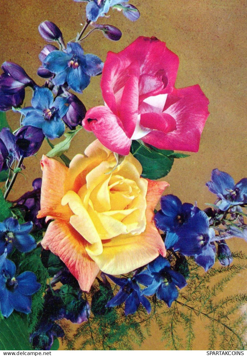 FLORES Vintage Tarjeta Postal CPSM #PBZ355.ES - Bloemen