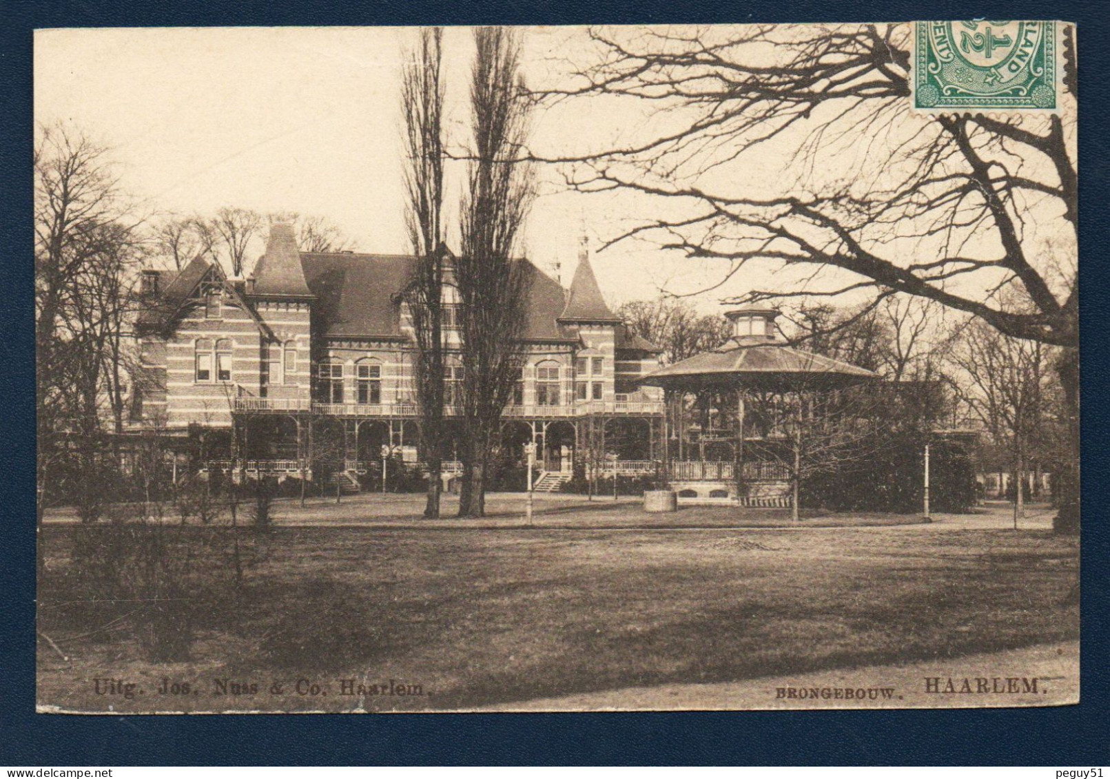 Haarlem. Brongebouw. Batiment Thermal (1895- Casino, Concert, Dancing, Restaurant, Bains Publics). Kiosque.1906 - Haarlem