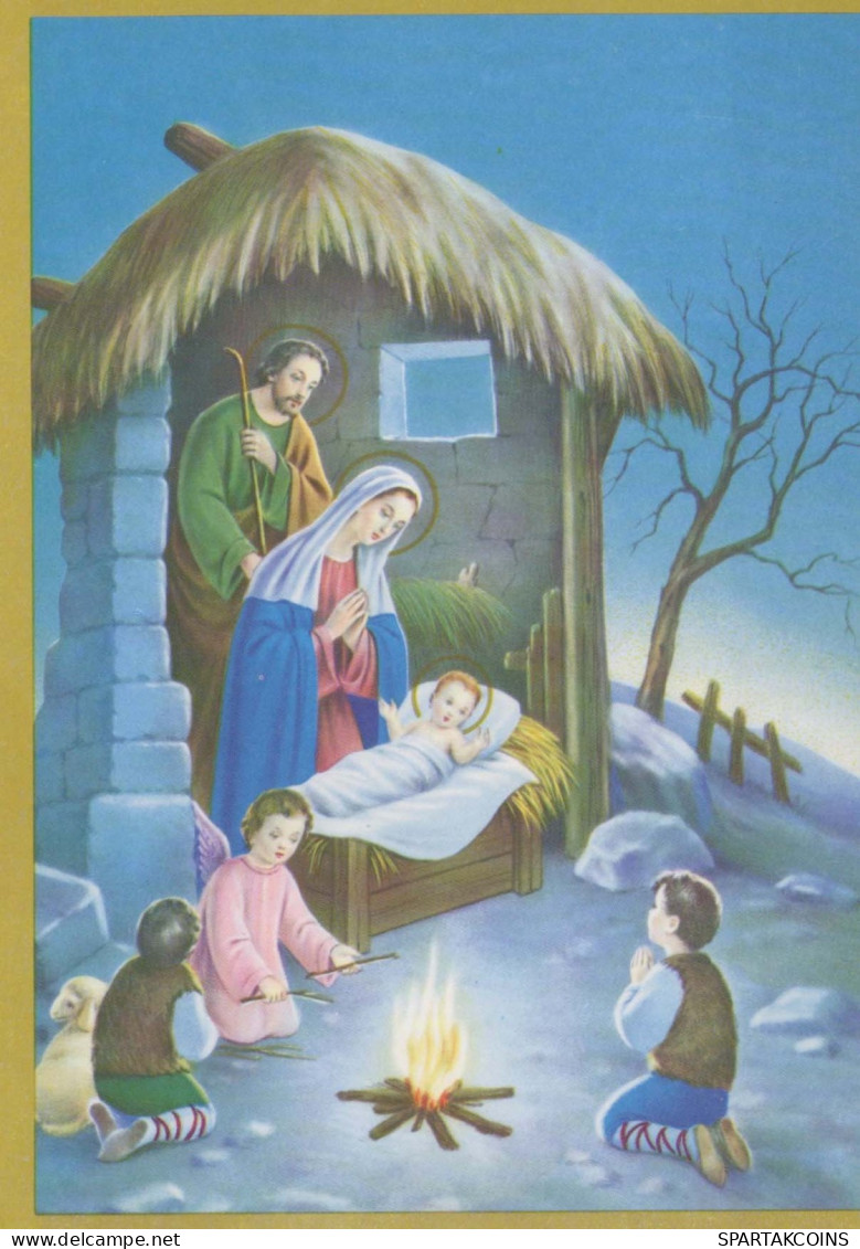 Virgen María Virgen Niño JESÚS Navidad Religión Vintage Tarjeta Postal CPSM #PBB740.ES - Jungfräuliche Marie Und Madona