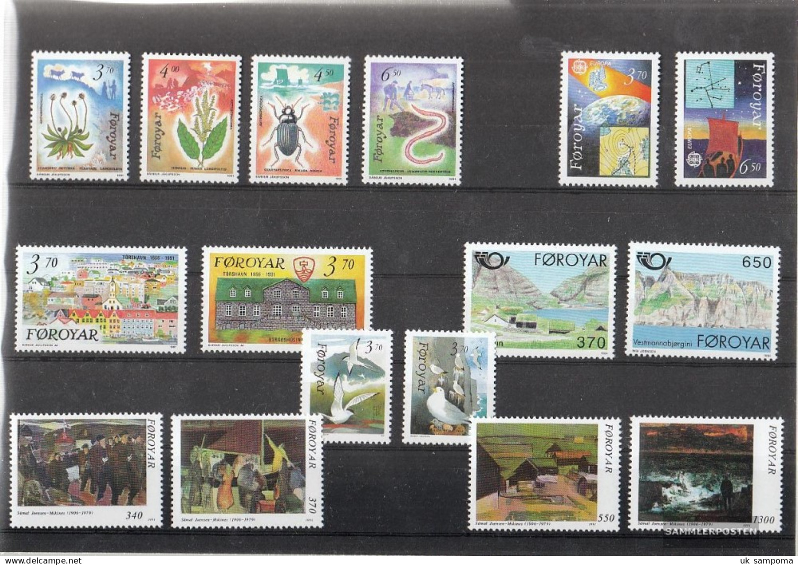 Denmark - Faroe Islands Unmounted Mint / Never Hinged 1991 Complete Volume In Clean Conservation - Años Completos