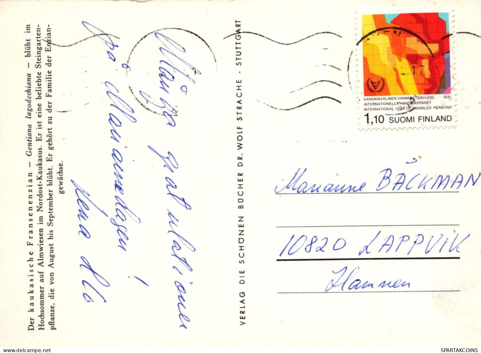 FLOWERS Vintage Ansichtskarte Postkarte CPSM #PAR409.DE - Bloemen