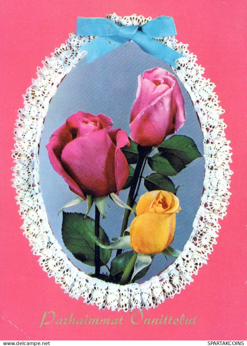 FLOWERS Vintage Ansichtskarte Postkarte CPSM #PAS010.DE - Fleurs