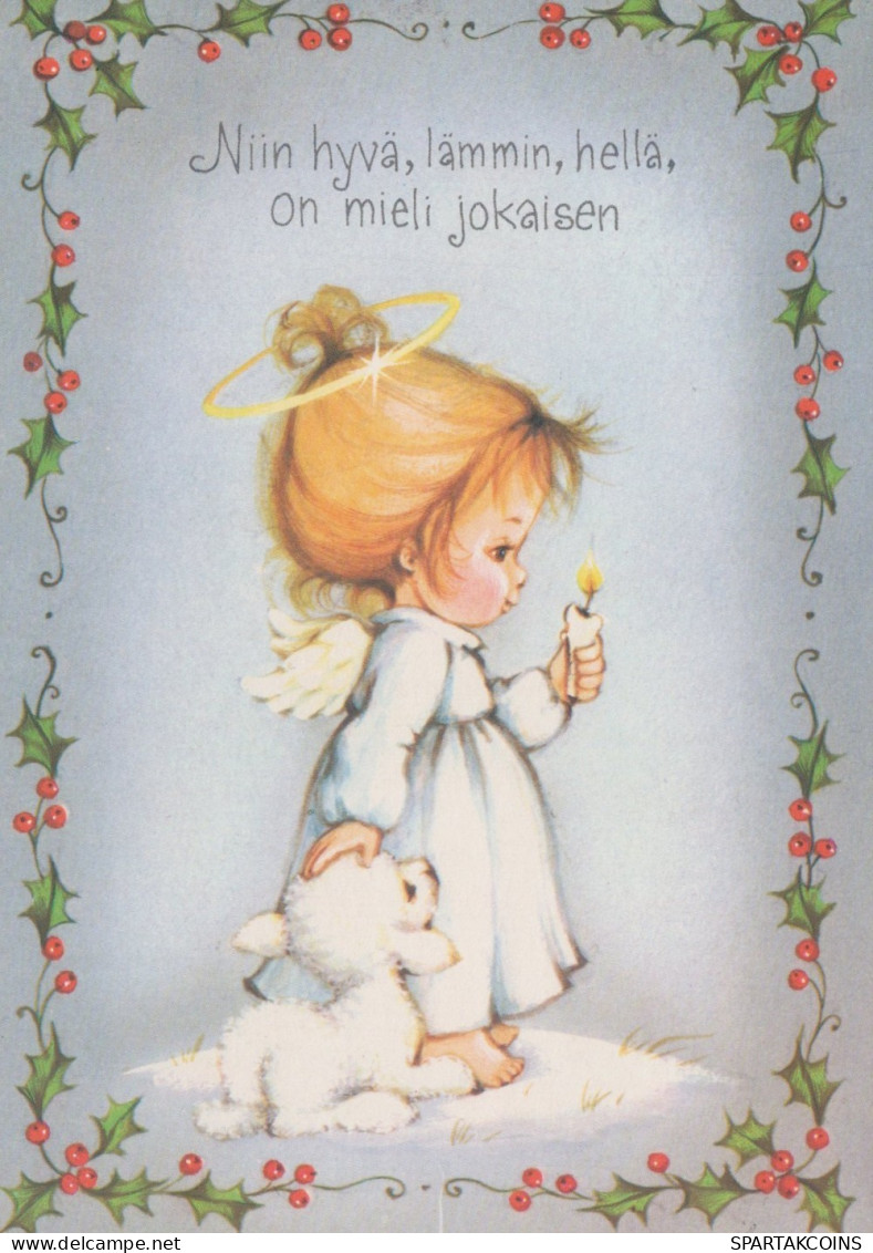 ENGEL WEIHNACHTSFERIEN Feiern & Feste Vintage Ansichtskarte Postkarte CPSM #PAJ307.DE - Engel