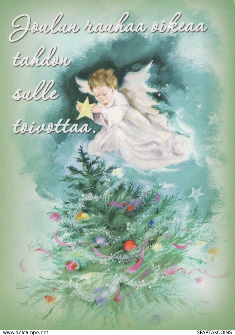 ENGEL WEIHNACHTSFERIEN Feiern & Feste Vintage Ansichtskarte Postkarte CPSM #PAH230.DE - Engel