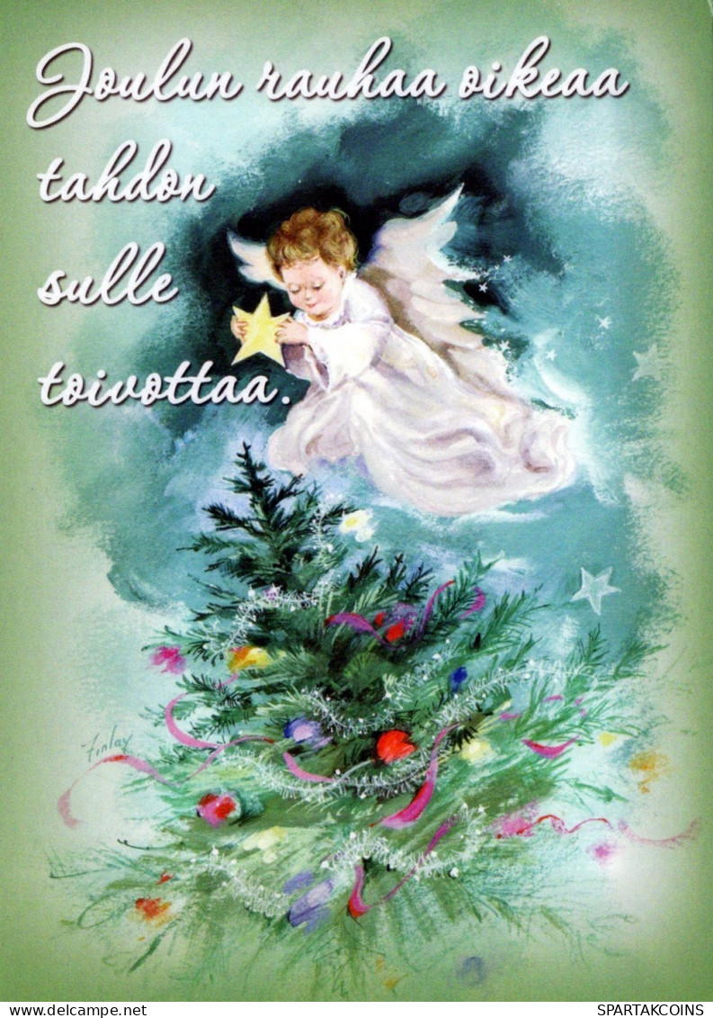 ENGEL WEIHNACHTSFERIEN Feiern & Feste Vintage Ansichtskarte Postkarte CPSM #PAH230.DE - Engel