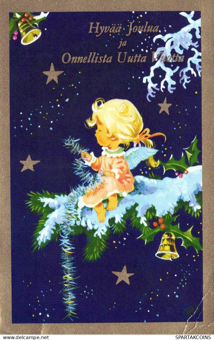 ENGEL WEIHNACHTSFERIEN Vintage Ansichtskarte Postkarte CPSMPF #PAG791.DE - Anges