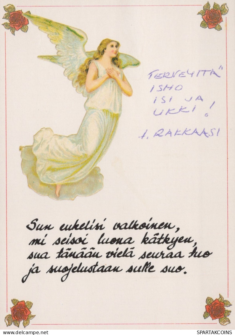 ENGEL WEIHNACHTSFERIEN Feiern & Feste Vintage Ansichtskarte Postkarte CPSM #PAH294.DE - Engel