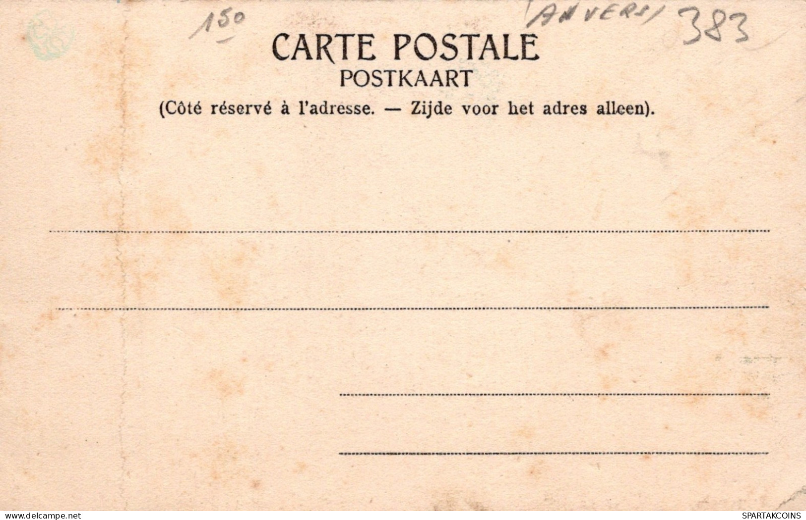 BELGIQUE ANVERS Carte Postale CPA #PAD505.FR - Antwerpen