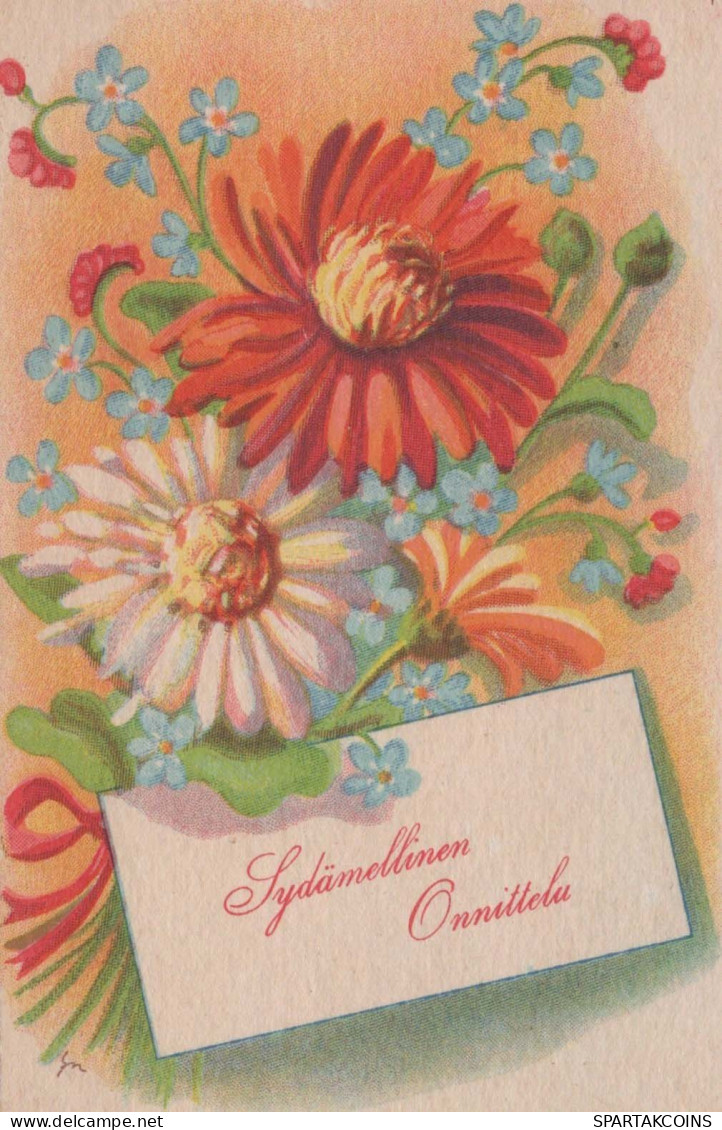 FLEURS Vintage Carte Postale CPSMPF #PKG014.FR - Fleurs