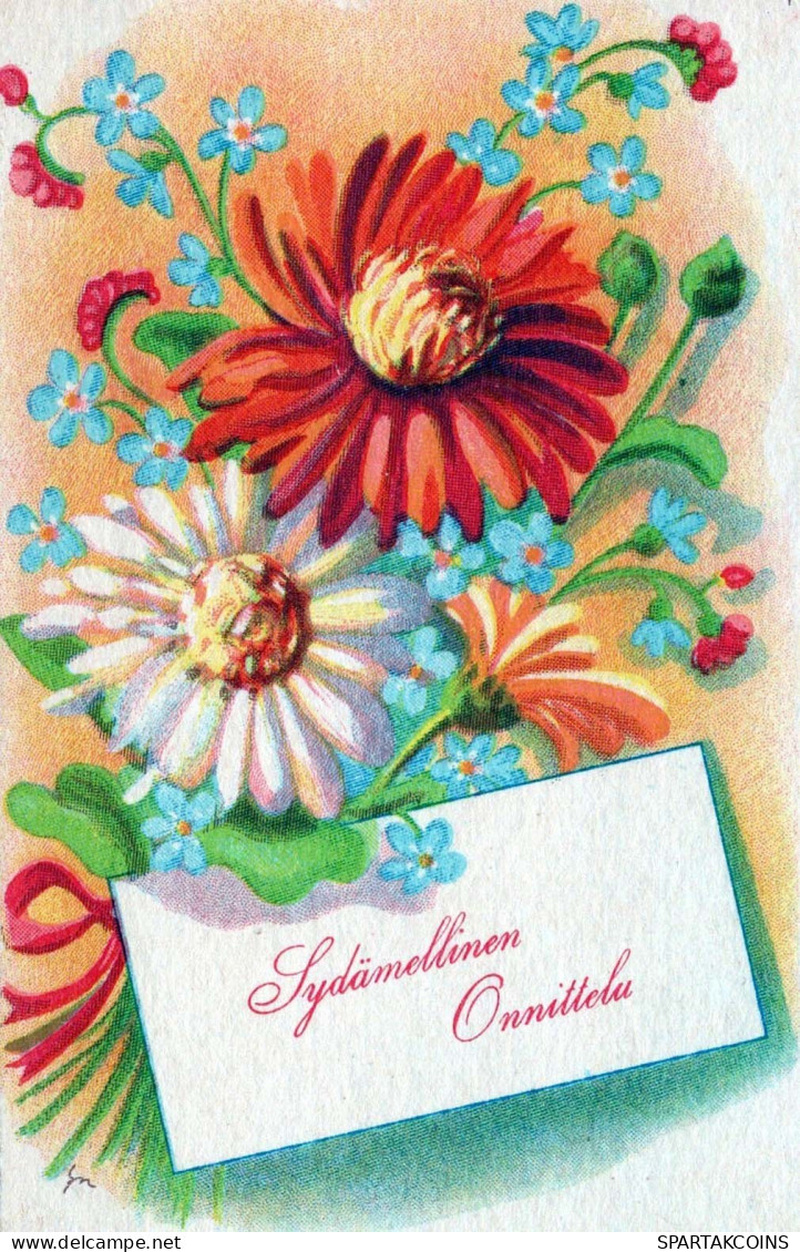 FLEURS Vintage Carte Postale CPSMPF #PKG014.FR - Fleurs