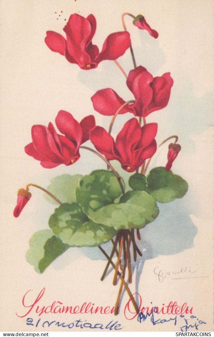 FLEURS Vintage Carte Postale CPA #PKE712.FR - Fleurs