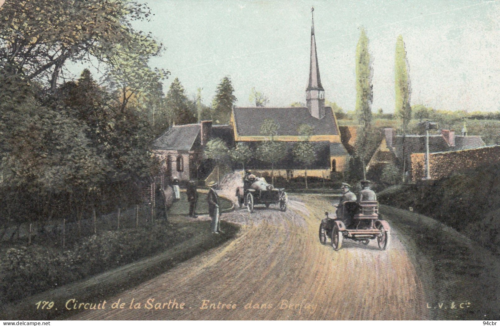 CPA (sport Auto ) Circuit De La Sarthe Entrée De  Berfay  (b.bur Theme) - Le Mans