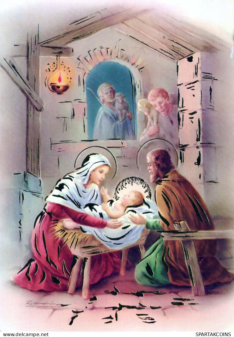 Vierge Marie Madone Bébé JÉSUS Noël Religion Vintage Carte Postale CPSM #PBB808.FR - Virgen Maria Y Las Madonnas