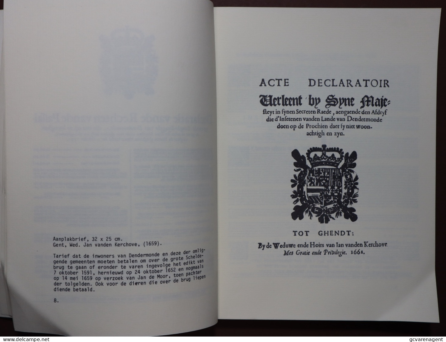 HONDERD DENDERMONDSE GELEGENHEIDSDRUKKEN ( 1584 - 1900 )  DOOR G.BEIRENS ZIE BESCHRIJF EN AFBEELDINGEN - Autres & Non Classés